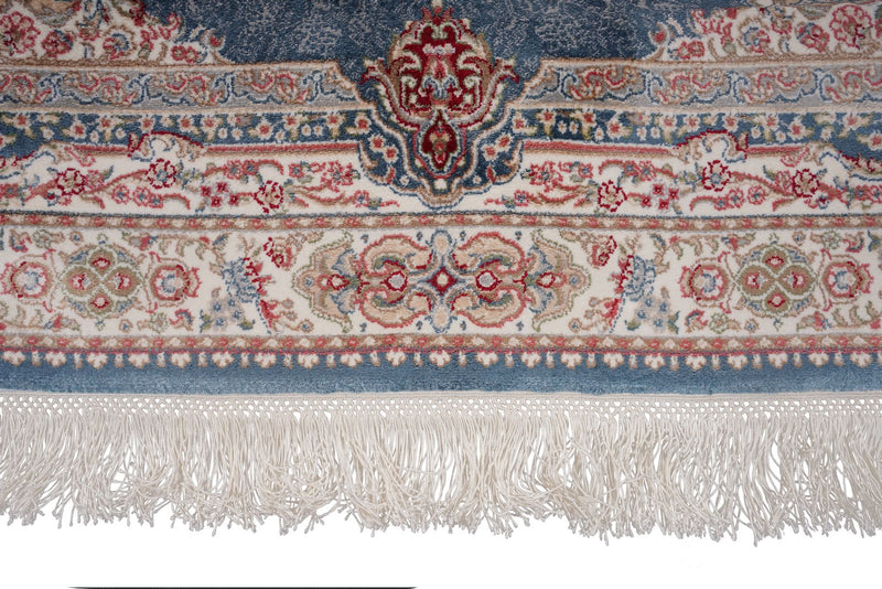 3x13 Blue and Ivory Turkish Antep Runner