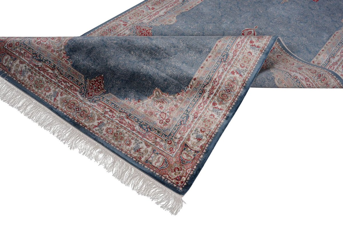 3x13 Blue and Ivory Turkish Antep Runner