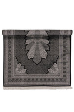 6x8 Black and Ivory Turkish Antep Rug