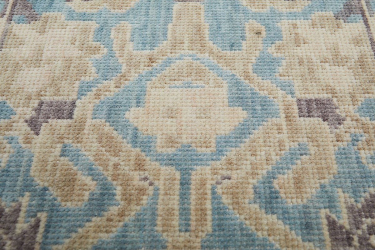 2x3 Blue and Beige Turkish Traditional Rug