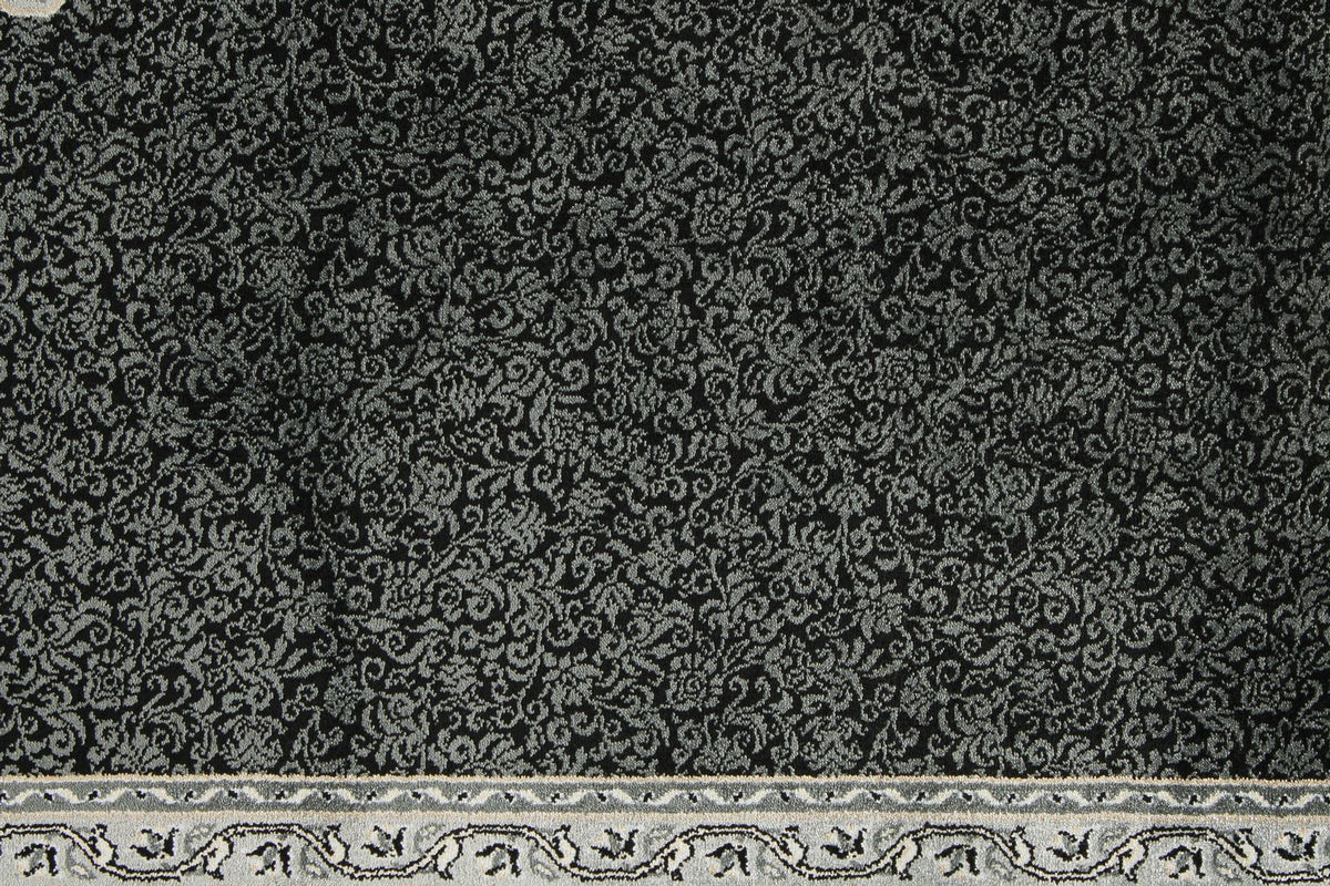 3x13 Black and Ivory Turkish Antep Runner