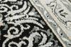 3x13 Black and Ivory Turkish Antep Runner
