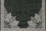 3x13 Black and Ivory Turkish Antep Runner