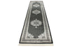 3x13 Black and Ivory Turkish Antep Runner