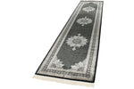 3x13 Black and Ivory Turkish Antep Runner