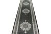 3x13 Black and Ivory Turkish Antep Runner