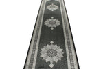 3x13 Black and Ivory Turkish Antep Runner