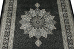 3x13 Black and Ivory Turkish Antep Runner
