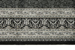3x13 Black and Ivory Turkish Antep Runner