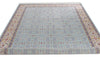 7x10 Blue and Ivory Turkish Antep Rug