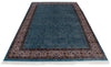 7x10 Blue and Ivory Turkish Antep Rug