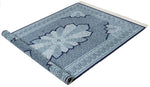 4x6 Navy and Ivory Turkish Antep Rug