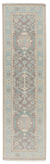 3x10 Purple and Blue Turkish Traditional Runner