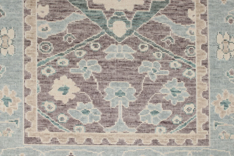 3x10 Purple and Blue Turkish Traditional Runner