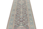 3x10 Purple and Blue Turkish Traditional Runner