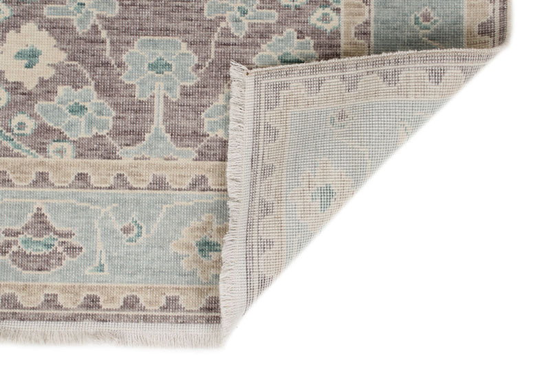 3x10 Purple and Blue Turkish Traditional Runner
