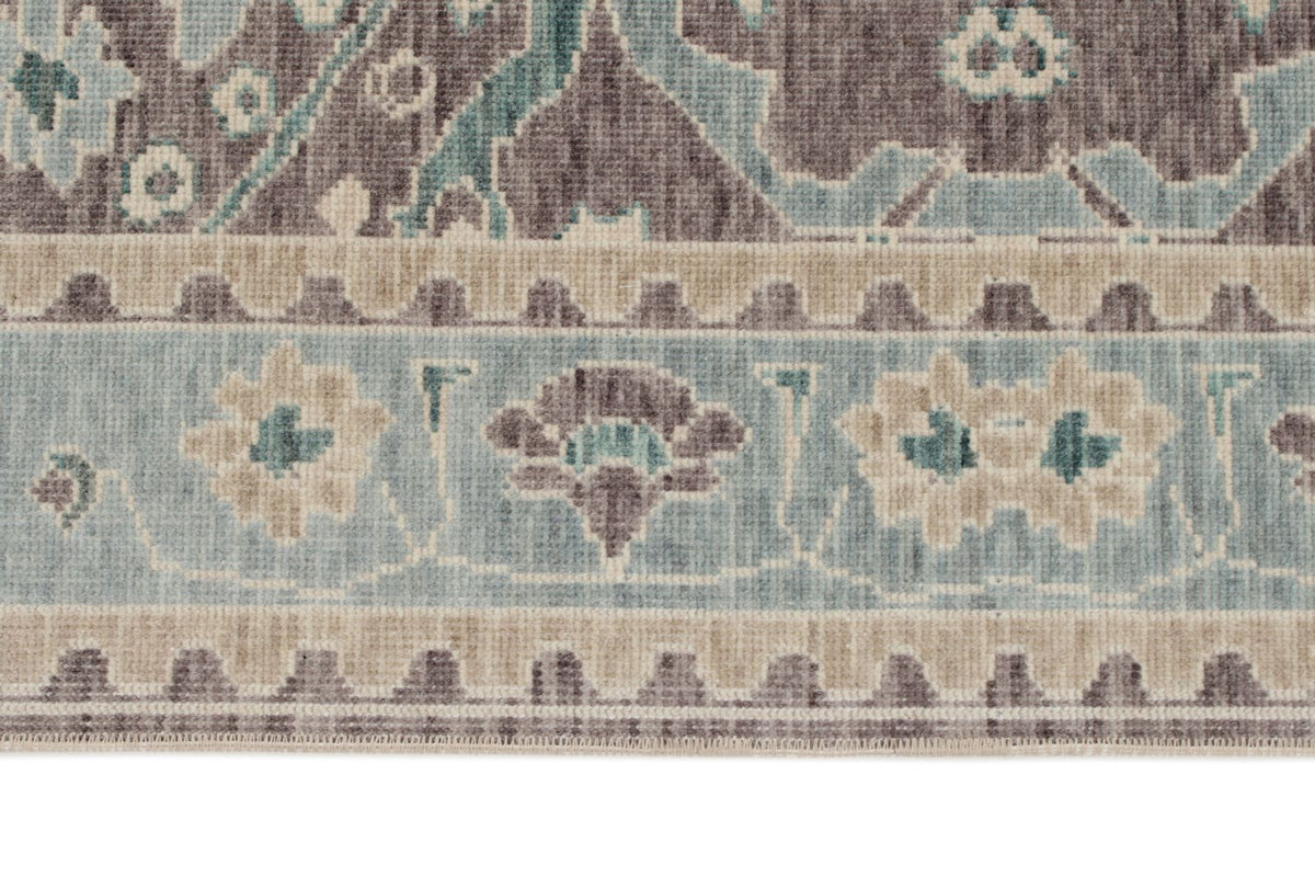 3x10 Purple and Blue Turkish Traditional Runner