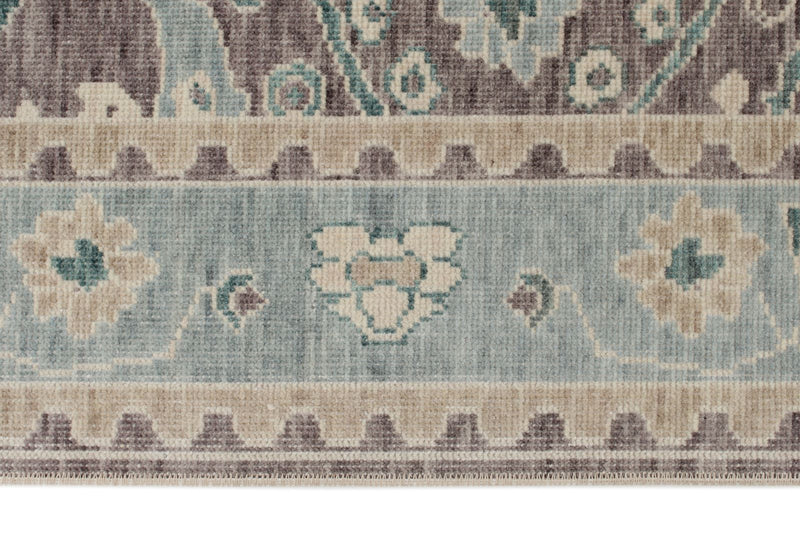 3x10 Purple and Blue Turkish Traditional Runner