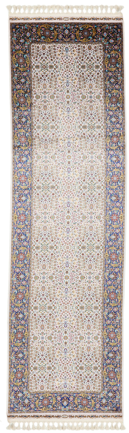 3x10 Ivory and Blue Turkish Antep Runner