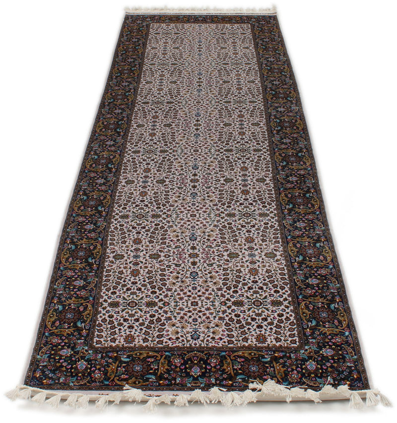 3x10 Ivory and Blue Turkish Antep Runner