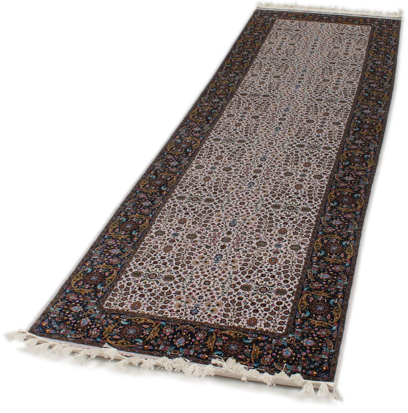 3x10 Ivory and Blue Turkish Antep Runner