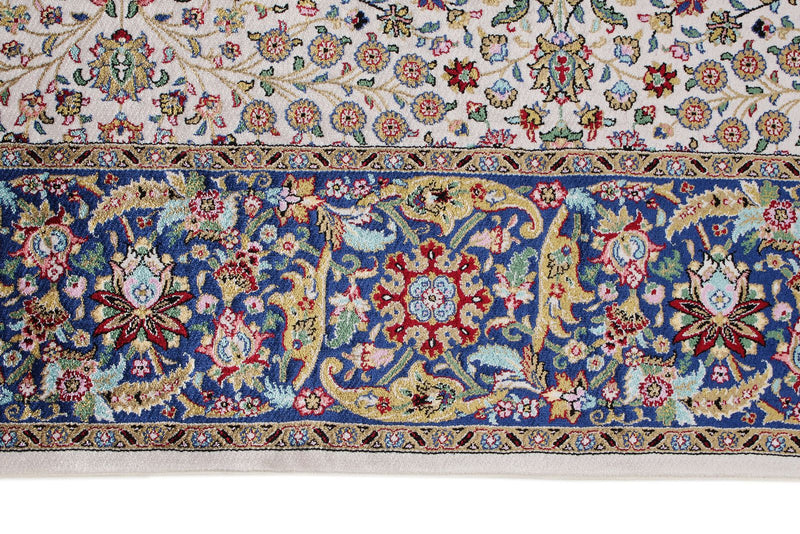 3x10 Ivory and Blue Turkish Antep Runner