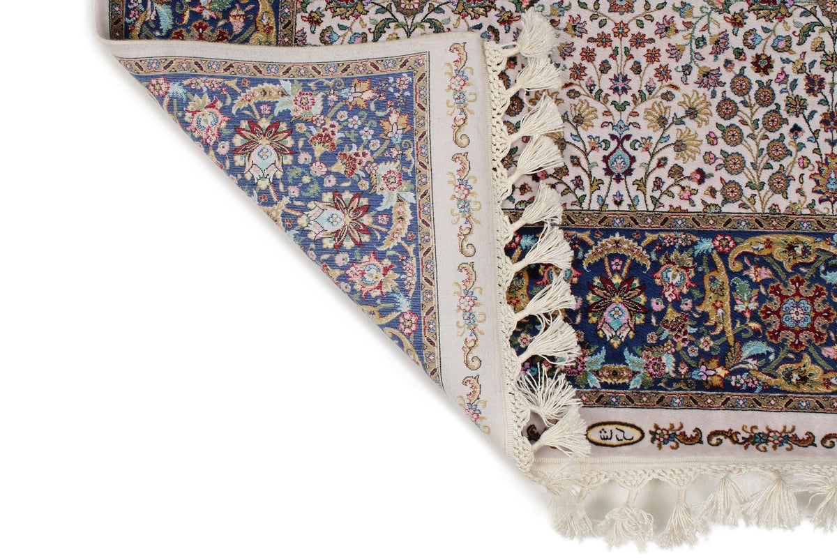 3x10 Ivory and Blue Turkish Antep Runner