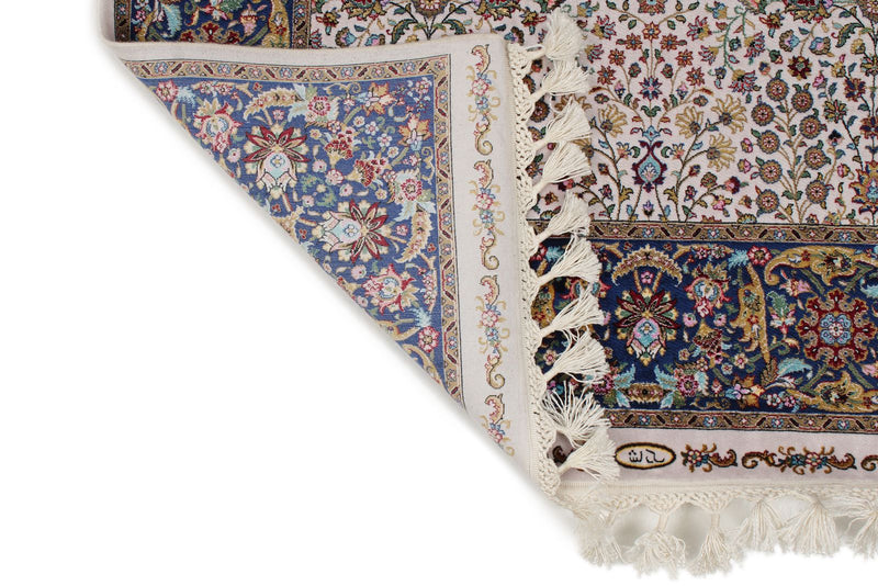 3x10 Ivory and Blue Turkish Antep Runner