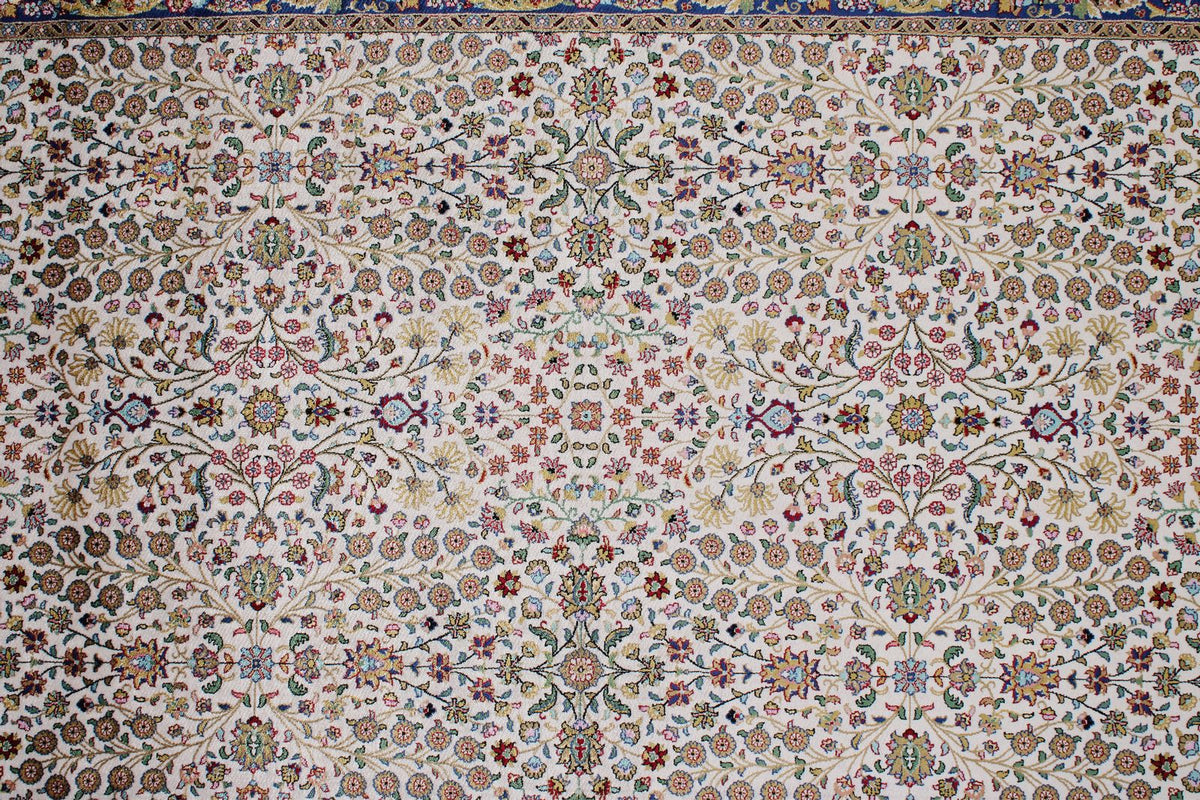 3x10 Ivory and Blue Turkish Antep Runner