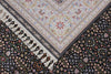 8x11 Black and Ivory Turkish Antep Rug