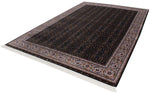 8x11 Black and Ivory Turkish Antep Rug