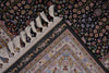 5x8 Black and Ivory Turkish Antep Rug