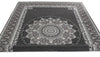 7x10 Black and Ivory Turkish Antep Rug