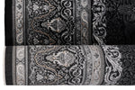 6x8 Black and Ivory Turkish Antep Rug