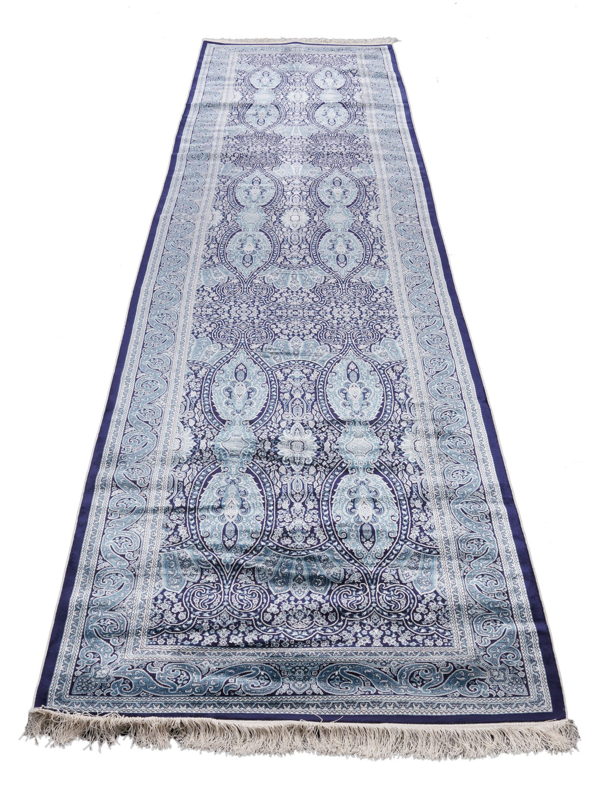 3x13 Navy and Ivory Turkish Antep Runner