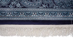 8x11 Navy and Ivory Turkish Antep Rug