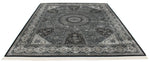 8x10 Black and Ivory Turkish Antep Rug