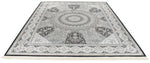 8x10 Black and Ivory Turkish Antep Rug