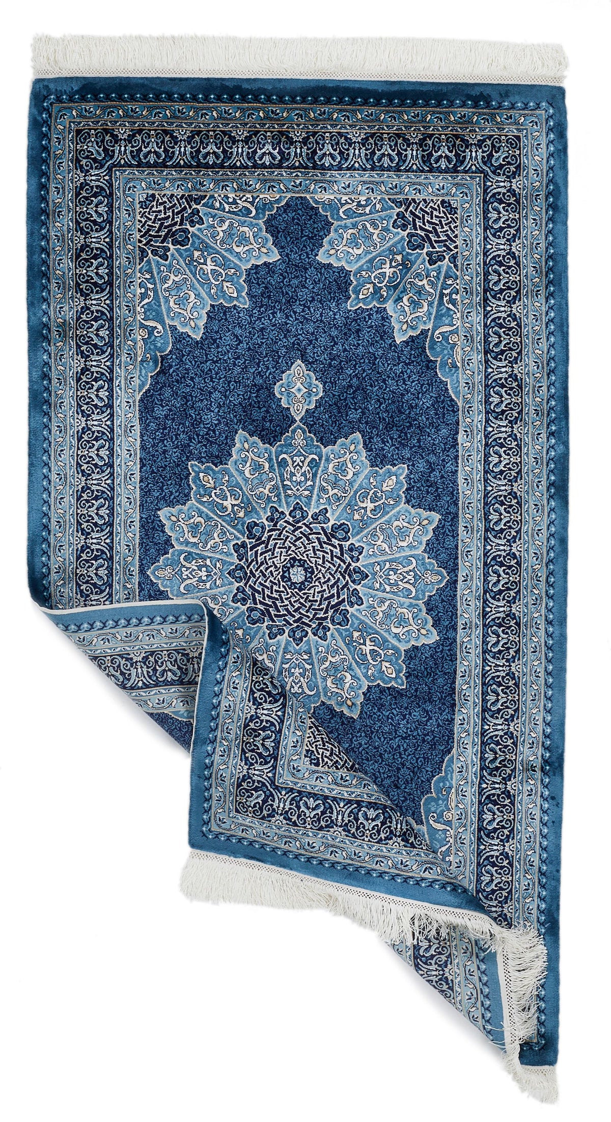 3x5 Navy and Ivory Turkish Antep Rug