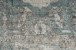 3x10 Light Blue and Ivory Turkish Antep Runner