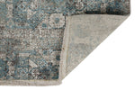 3x10 Light Blue and Ivory Turkish Antep Runner