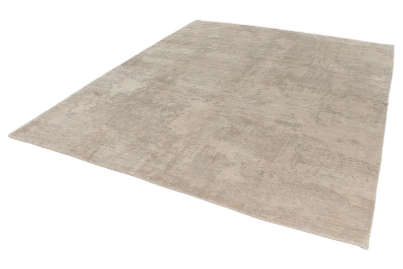 8x10 Beige and Brown Modern Contemporary Rug