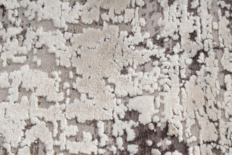 5x8 Gray and Ivory Turkish Antep Rug