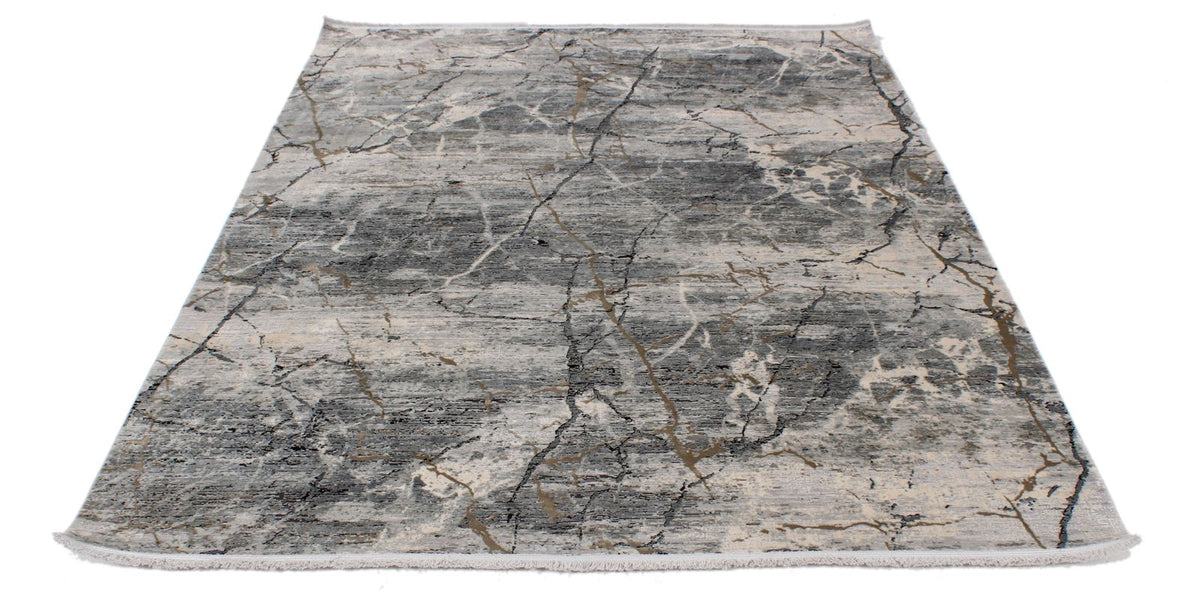 8x11 Black and Gray Turkish Antep Rug
