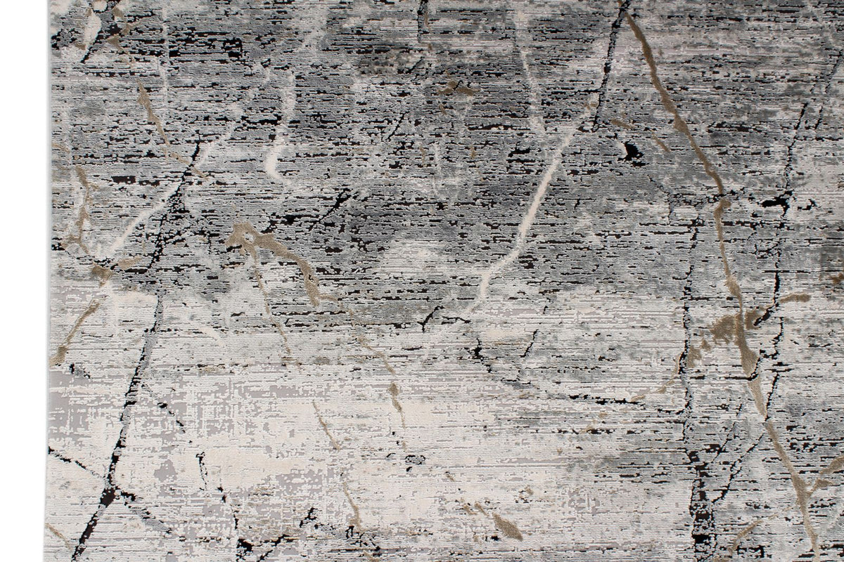 8x11 Black and Gray Turkish Antep Rug