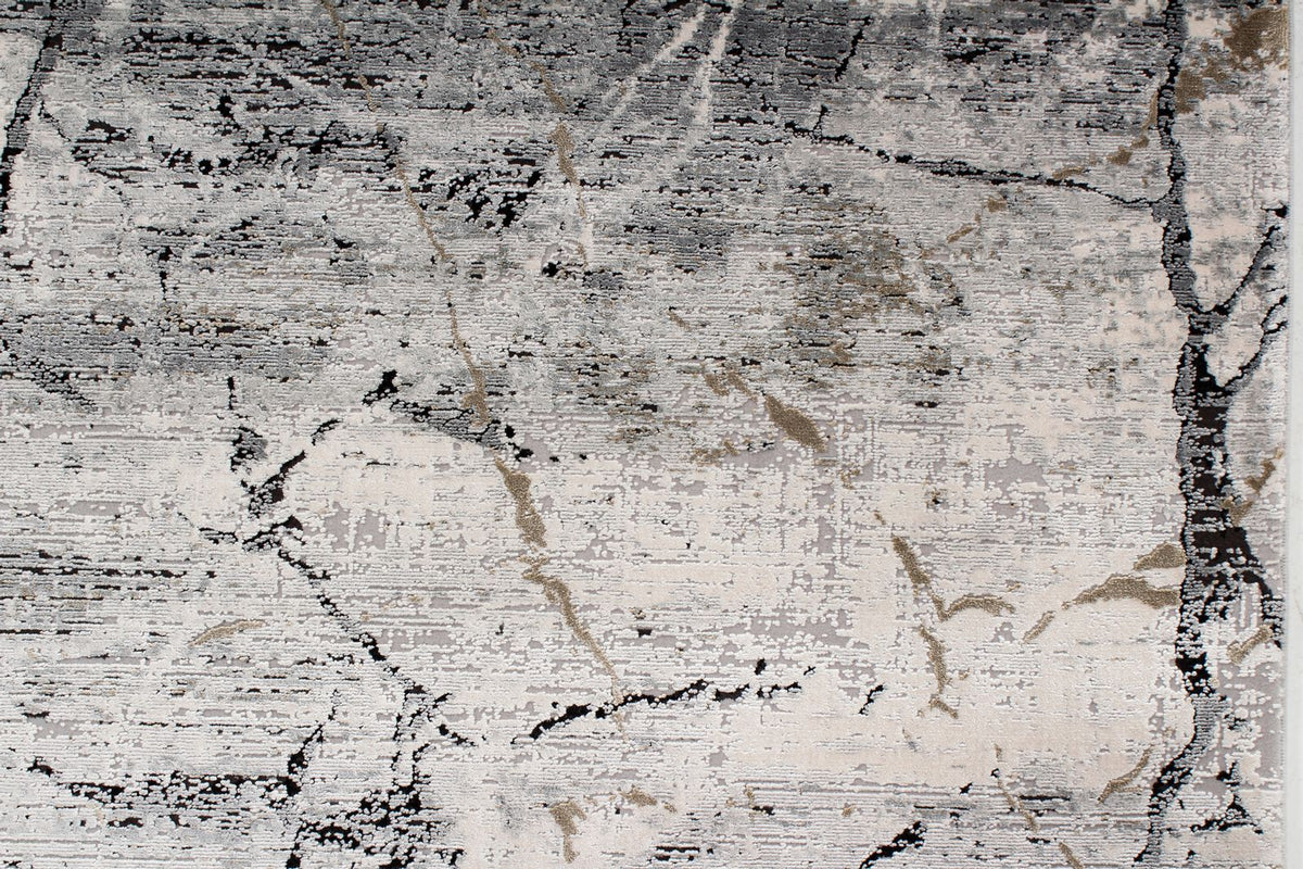 8x11 Black and Gray Turkish Antep Rug