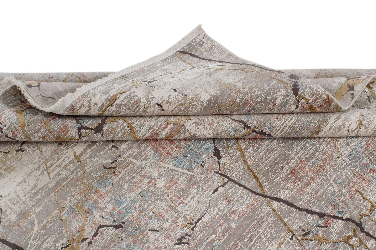 8x11 Black and Gray Turkish Antep Rug
