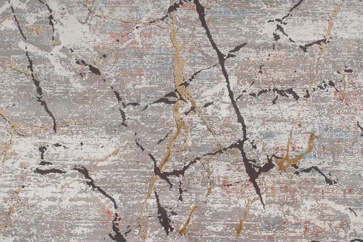 8x11 Black and Gray Turkish Antep Rug