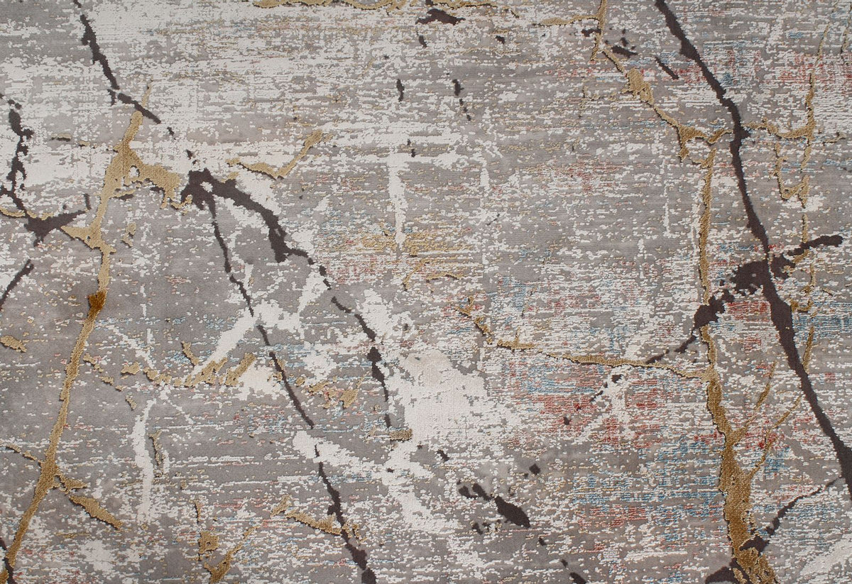 8x11 Black and Gray Turkish Antep Rug