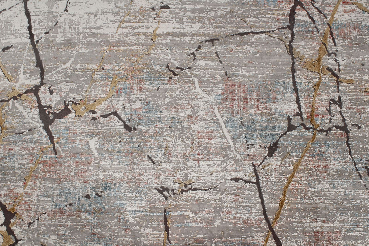 8x11 Black and Gray Turkish Antep Rug